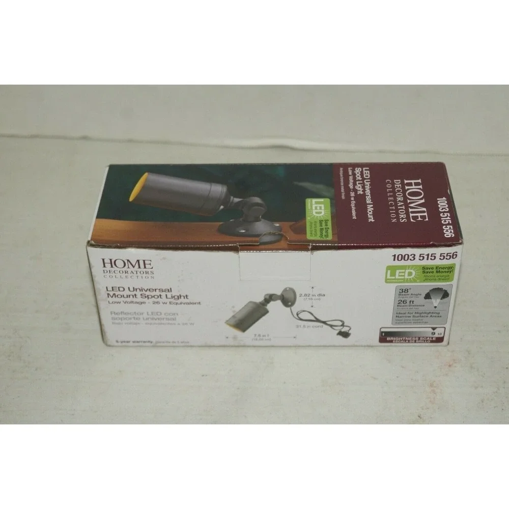 Home Decorators Collection Antique Bronze Outdoor LED‎ Spot Light  1003515556